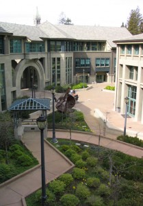 Haas School of Business courtyard